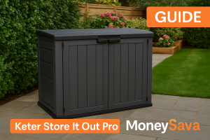 a storage box on a patio